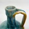 Italian Modern Light Blue and Yellow Ceramic Vase attributed to Bruno Gambone, 1970s, Image 8