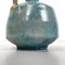 Italian Modern Light Blue and Yellow Ceramic Vase attributed to Bruno Gambone, 1970s 11