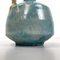 Vase Moderne en Céramique Bleu Clair et Jaune attribué à Bruno Gambone, Italie, 1970s 11