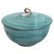 Italian Modern Light Blue Ceramic Bowl attributed to Bruno Gambone, 1970s 1