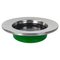 Italian Modern Green Plastic and Metal Ashtray by Gino Colombino for Kartell, 1970s 1
