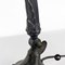 Ministerial Table Lamp in Black Metal and Fabric, 1900s 12