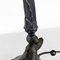 Ministerial Tischlampe aus schwarzem Metall & Stoff, 1900er 12