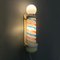 Mid-Century Barber Pole Lampe aus Kunststoff, Metall & Opalglas, USA, 1950er 4