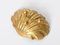 Jaboneras Mid-Century con forma de concha de bronce dorado, Italia, años 50. Juego de 2, Imagen 7