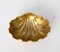 Jaboneras Mid-Century con forma de concha de bronce dorado, Italia, años 50. Juego de 2, Imagen 6