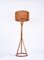 Lámpara de pie Mid-Century de bambú y ratán tejido de Franco Albini, Italia, años 60, Imagen 8