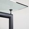 LC6 Dining Table attributed to Le Corbusier for Cassina and Chairs in Black Leather by Matteo Grassi, 1990s, Set of 5, Image 17
