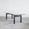 LC6 Dining Table attributed to Le Corbusier for Cassina and Chairs in Black Leather by Matteo Grassi, 1990s, Set of 5, Image 16
