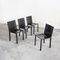 LC6 Dining Table attributed to Le Corbusier for Cassina and Chairs in Black Leather by Matteo Grassi, 1990s, Set of 5, Image 10