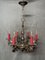 Chrome Six Branch Empire Chandelier 1