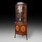 Edwardian Mahogany Floor Standing Corner Display 1