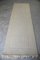 Vintage Cream Wool Runner Rug 11