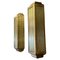 Large Art Deco Style Brass Wall Lights, 1980s, Set of 2 2