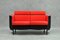 Vintage Red 2-Seater Sofa 2
