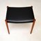 Vintage Danish Teak and Leather Stool attributed to Niels Moller, 1960s, Image 5