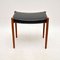 Vintage Danish Teak and Leather Stool attributed to Niels Moller, 1960s, Image 2