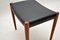 Vintage Danish Teak and Leather Stool attributed to Niels Moller, 1960s, Image 7