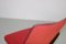 Silla de cocina con tapicería de cuero sintético rojo, años 60, Imagen 15