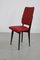 Kitchen Chair with Red Synthetic Leather Cover, 1960s, Image 19