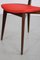 Kitchen Chair with Red Synthetic Leather Cover, 1960s, Image 15