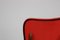 Silla de cocina con tapicería de cuero sintético rojo, años 60, Imagen 14