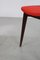Kitchen Chair with Red Synthetic Leather Cover, 1960s, Image 19