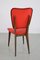 Kitchen Chair with Red Synthetic Leather Cover, 1960s, Image 16