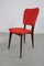 Kitchen Chair with Red Synthetic Leather Cover, 1960s, Image 20