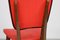 Kitchen Chair with Red Synthetic Leather Cover, 1960s 12