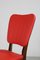 Küchenstuhl mit rotem Bezug aus Kunstleder, 1960er 17
