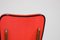 Kitchen Chair with Red Synthetic Leather Cover, 1960s 11