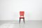 Kitchen Chair with Red Synthetic Leather Cover, 1960s, Image 1