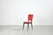 Kitchen Chair with Red Synthetic Leather Cover, 1960s 2