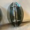 Space Age Italian Glass and Chromed Metal Wall Sconces attributed to Veca, 1970s, Set of 2, Image 10
