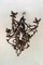 Hand-Made Wrought Iron Chandelier, 1800s 3