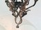 Lámpara de araña de hierro forjado hecha a mano, década de 1800, Imagen 6