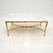 Vintage French Brass and Marble Coffee Table, 1970s, Image 1