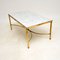Vintage French Brass and Marble Coffee Table, 1970s 3