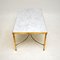 Vintage French Brass and Marble Coffee Table, 1970s, Image 4