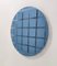 Postmodern Round Blue-Gray Wall Mirror Andromeda by Nanda Vigo, Italy, 1976 5
