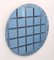 Postmodern Round Blue-Gray Wall Mirror Andromeda by Nanda Vigo, Italy, 1976, Image 1