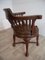 Captain's Swivel Desk Chair in Oak, England, 1900s 9