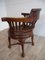 Captain's Swivel Desk Chair in Oak, England, 1900s, Image 12