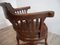 Captain's Swivel Desk Chair in Oak, England, 1900s, Image 10