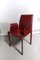 Desk Armchair in Maroon Leather, Image 1