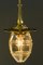 Art Deco Hanging Lamp with Cut Glass Shade, Vienna, Austria, 1920s, Image 13