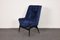 Vintage Silk Velvet Armchair-Club Chair by Júlia Gaubek, Hungary, 1976, Image 9