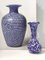 Vaso vintage in vetro di Murano blu attribuito a Fratelli Toso con Murrine, Italia, anni '60, Immagine 4