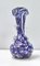 Vintage Blue Murano Glass Vase attributed to Fratelli Toso with Murrines, Italy, 1960s 7